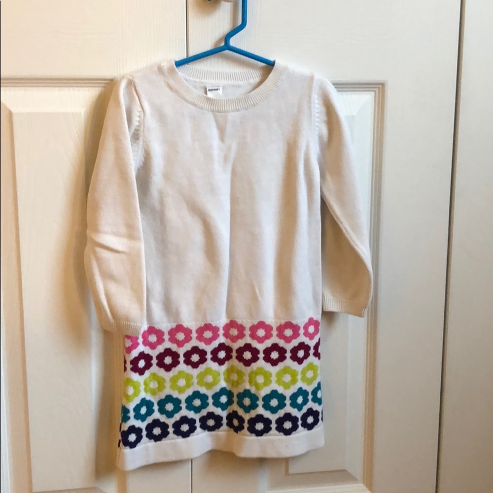 Flowers sweater dress